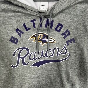 Nike Baltimore Ravens NFL‎ Hoodie Pullover Sweatshirt Football Gray Small